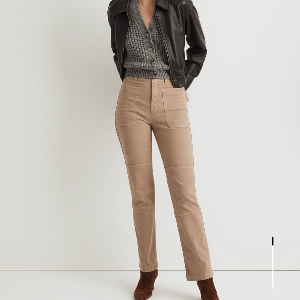 Madewell Tan Straight Leg Pants